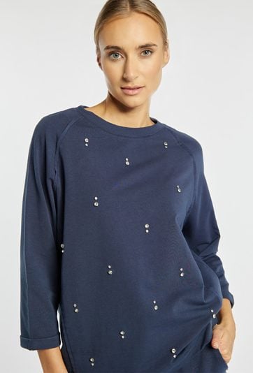 Bluza damska z aplikacjami