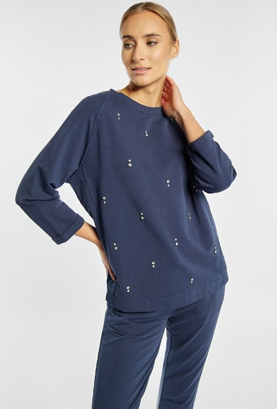 Bluza damska z aplikacjami