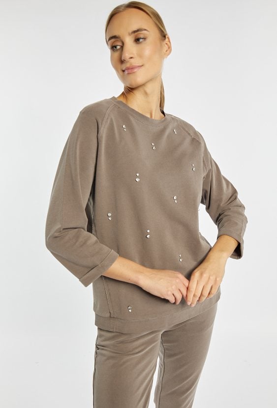 Bluza damska z aplikacjami