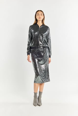 Cekinowa spódnica damska