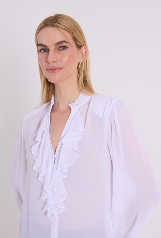 Elegancka bluzka z falbanami