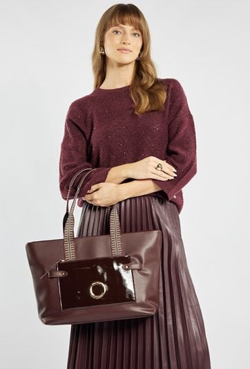 Duża, trzykomorowa torba