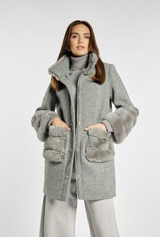 Kurtka damska z futerkiem