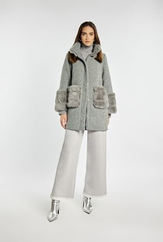 Kurtka damska z futerkiem