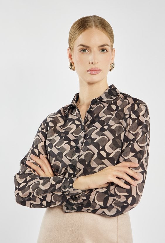 Koszula damska z wzorem