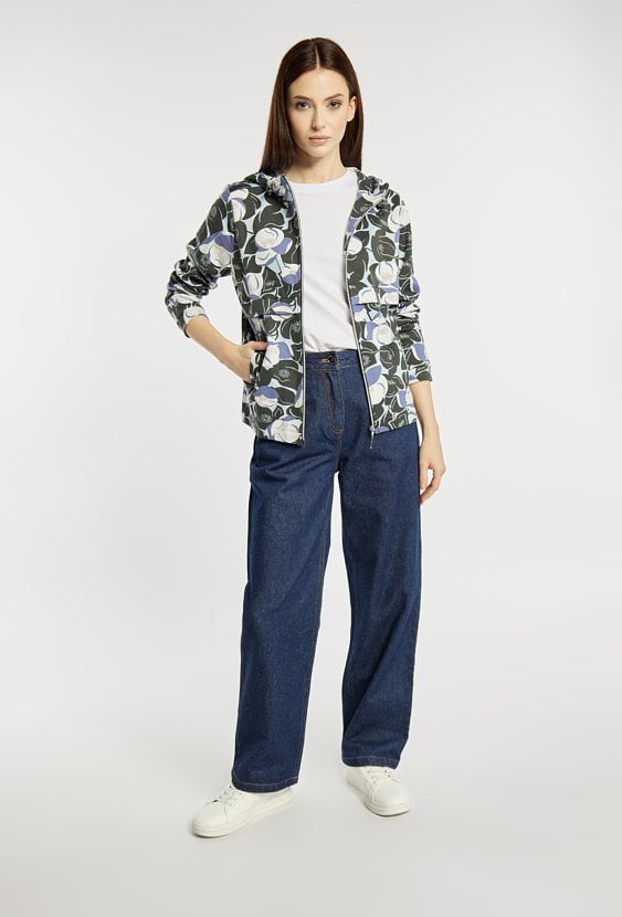 Rozpinana bluza z wzorem