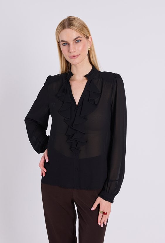 Elegancka bluzka z falbanami