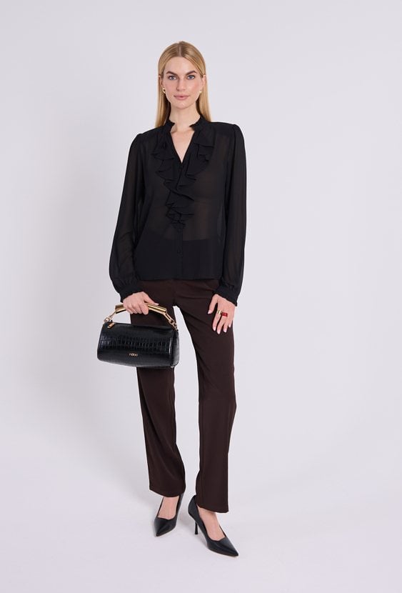 Elegancka bluzka z falbanami