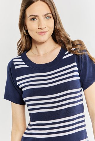 Luźna sukienka w paski