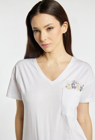 T-shirt z wiązaniem