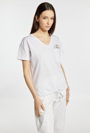 T-shirt z wiązaniem