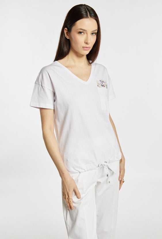 T-shirt z wiązaniem