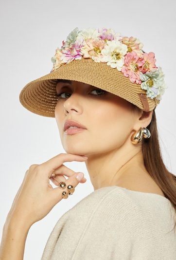 Letni daszek z kwiatami 3D