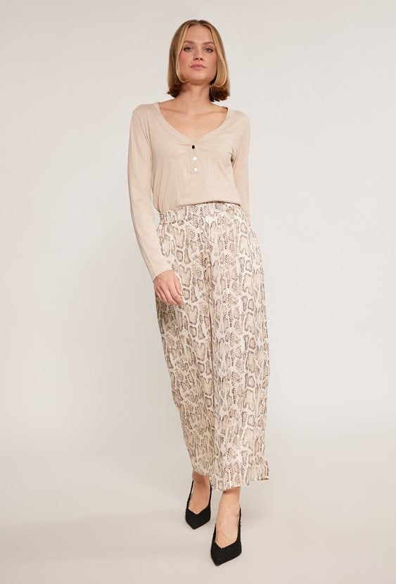 Spodnie w wężowy wzór