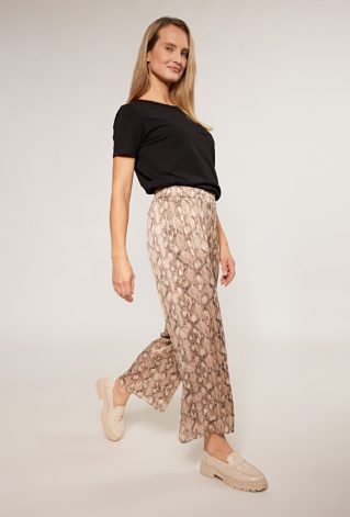 Spodnie w wężowy wzór