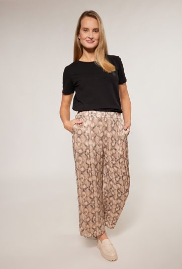 Spodnie w wężowy wzór