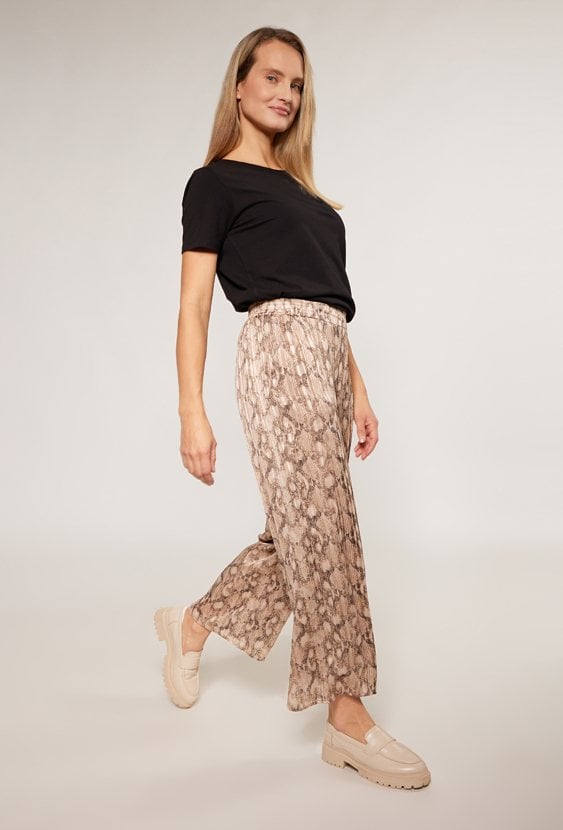 Spodnie w wężowy wzór