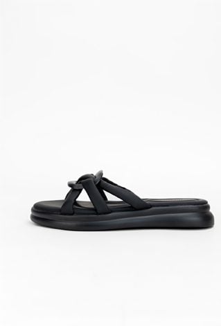 Czarne klapki damskie