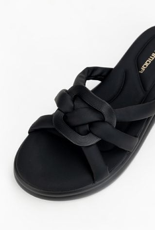 Czarne klapki damskie