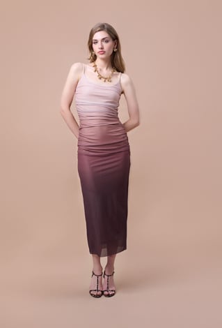 Długa sukienka ombre