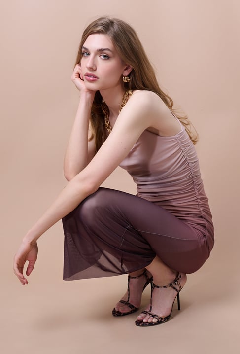 Długa sukienka ombre