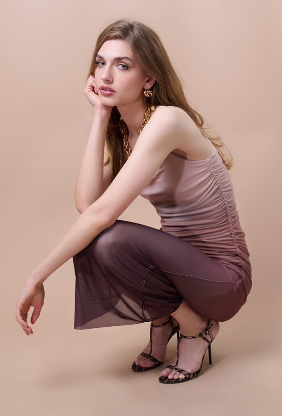 Długa sukienka ombre