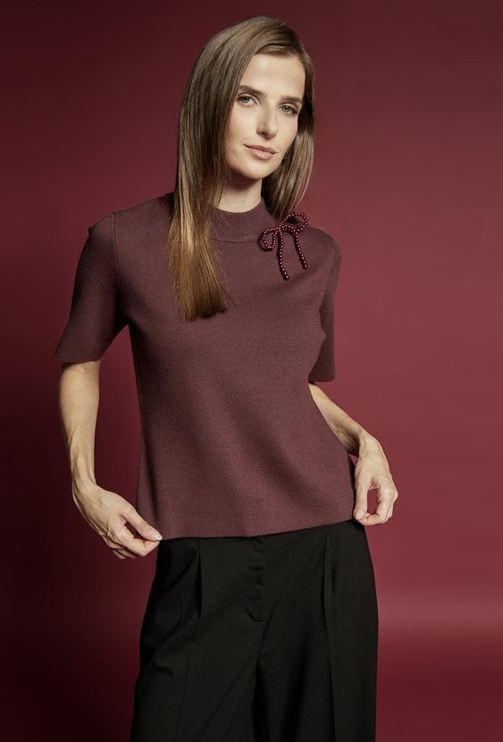 Sweter damski z wiskozą