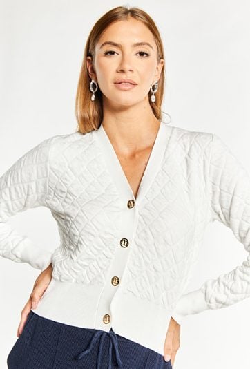 Sweter damski z guzikami