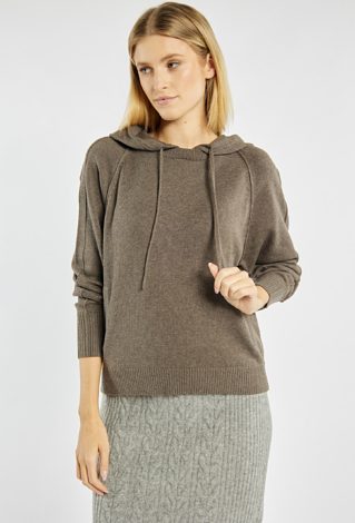 Sweter damski z kapturem
