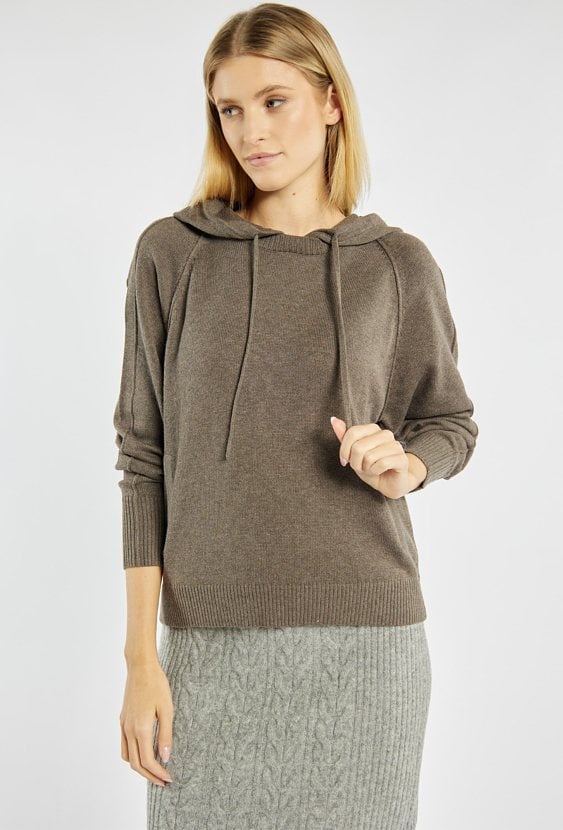 Sweter damski z kapturem