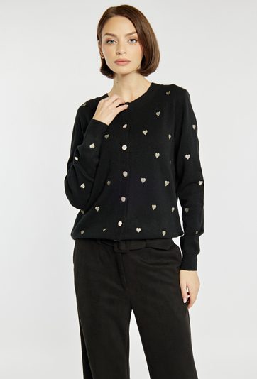 Sweter w serduszka