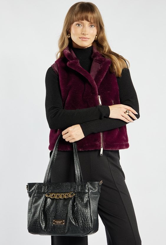 Torba z łańcuchowym warkoczem