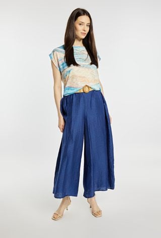 Spodnie wide leg 7/8