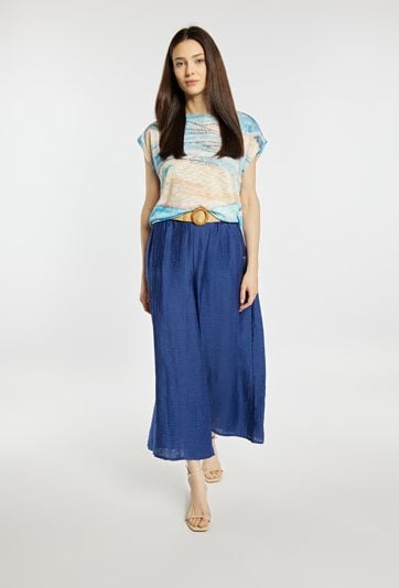 Spodnie wide leg 7/8