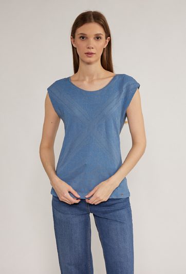 T-shirt damski z ciekawym wzorem